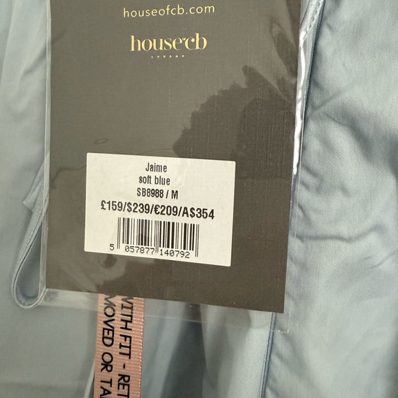 House of CB Jamie blue soft dress . Never used , tags intact - Picture 4 of 7